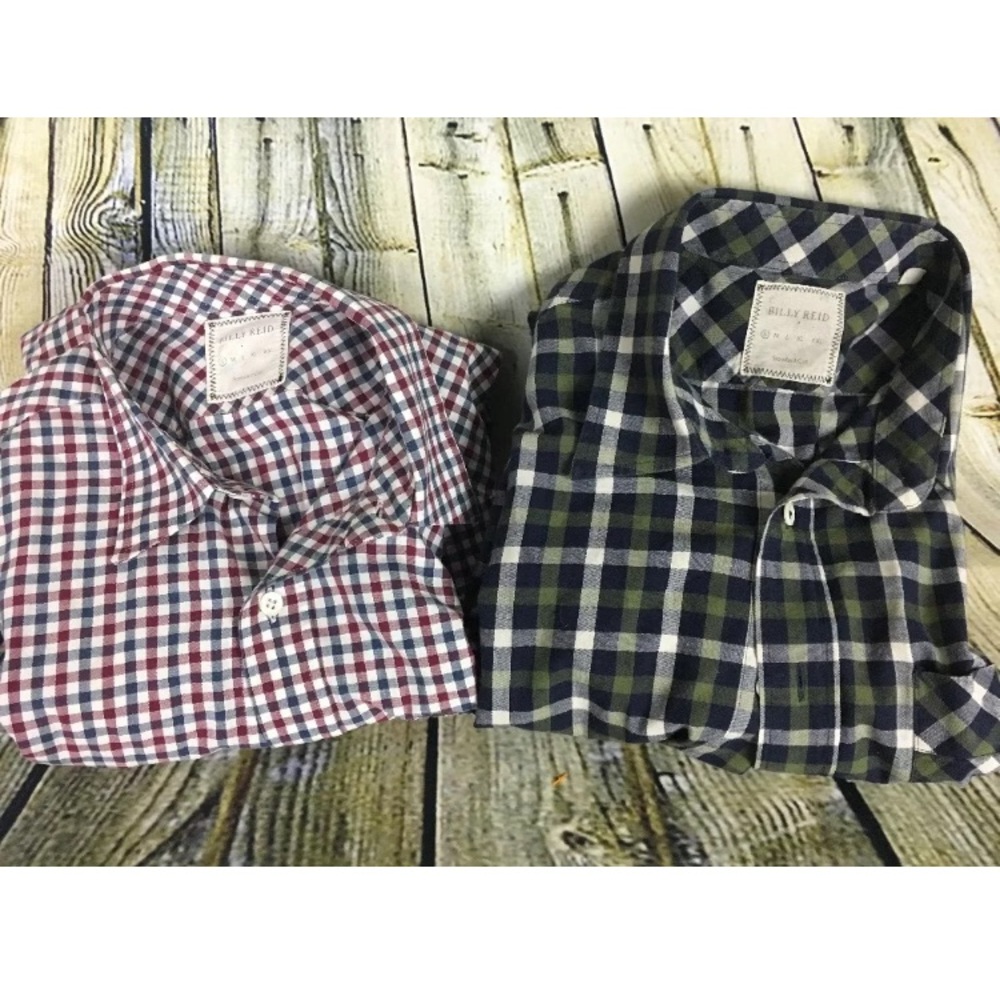 Lot of 2 Billy Reid Dress shirts. Size Small.