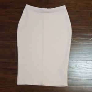 BooHoo Blush Pencil Skirt
