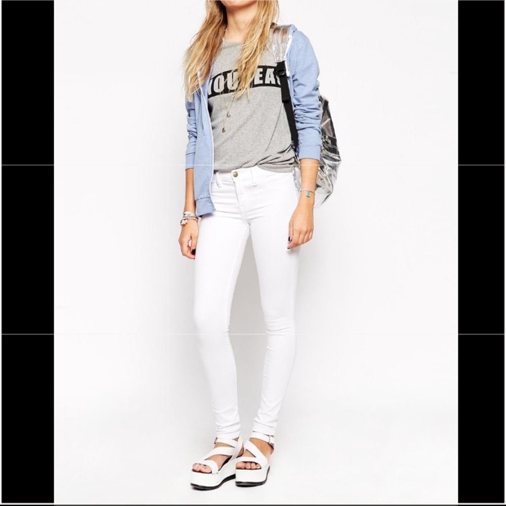 Wildfox NWT Marianne Jean in stretch White