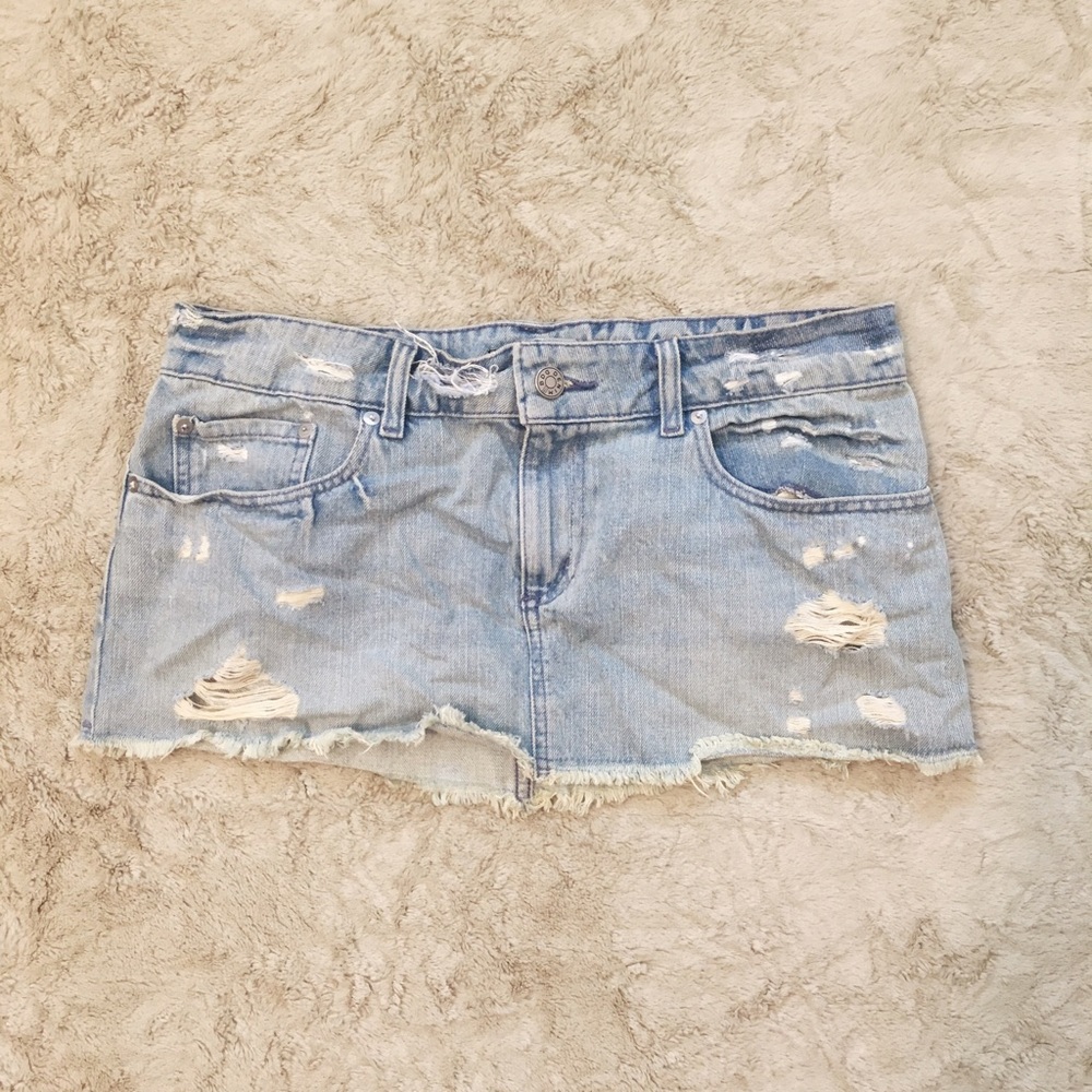Urban Outfitters BDG Distressed Denim Mini Skirt