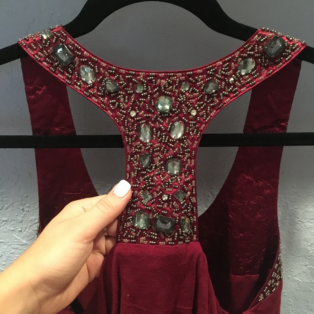 Beaded & Jeweled Ruffle Top - Picture 5 of 5