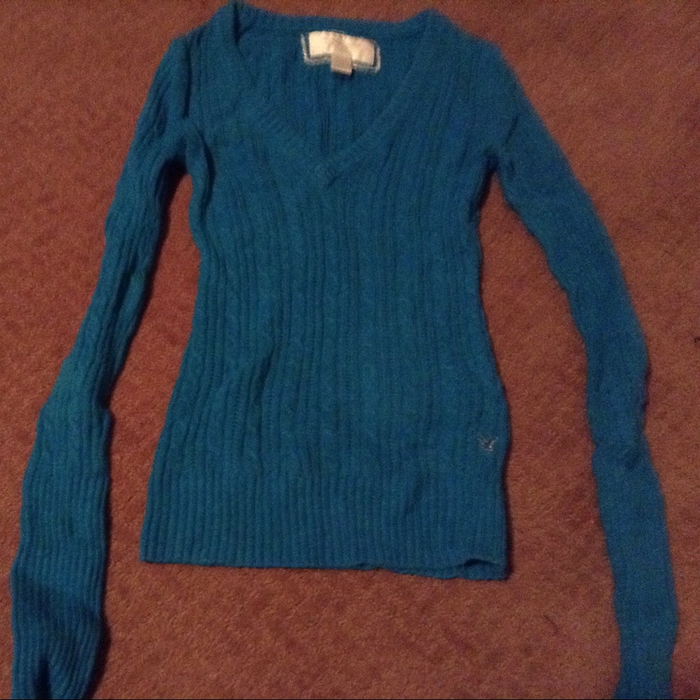 Royal blue long sleeve shirt