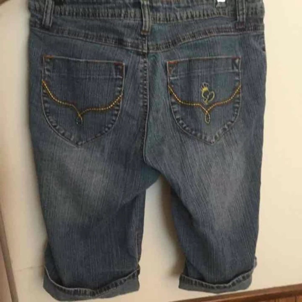 South Pole Knee Length Jean Shorts