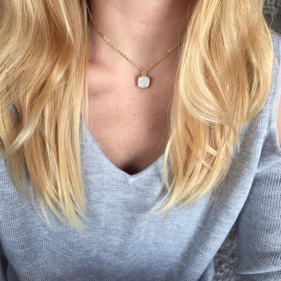 Blue Opalite Choker Necklace - Picture 6 of 8