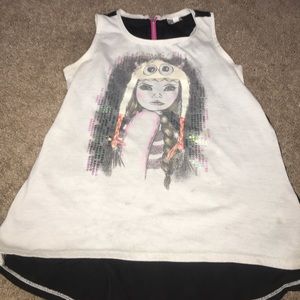 Cute little girl tank top