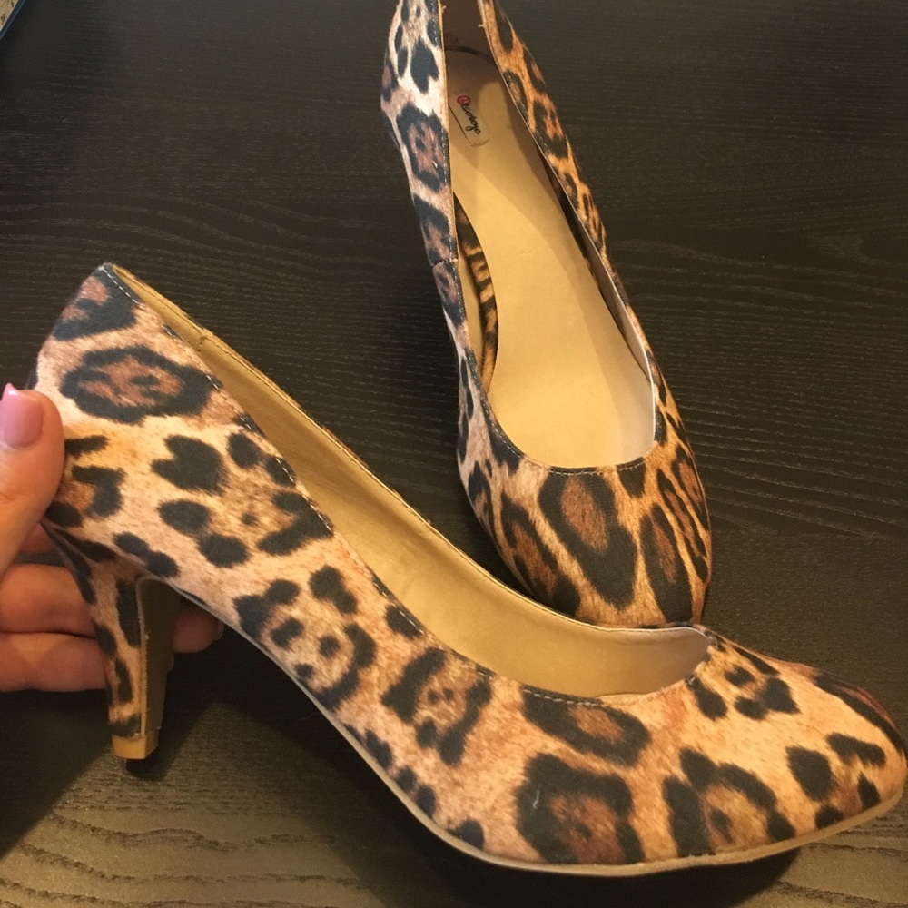 Cheetah print heels