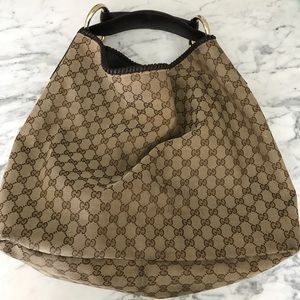 Gucci Horsebit Hobo Monagram Bag