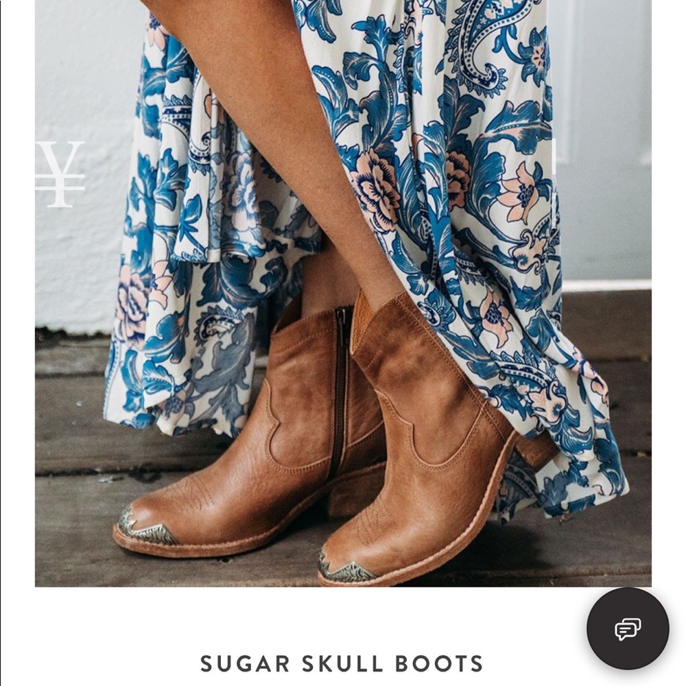 Spell Sugar skull boots sz 40