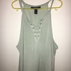 Forever 21 Flowy Tie up Top