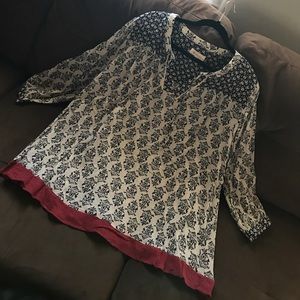 Blouse 3/4 Length Sleeves Turo By Vince Camuto