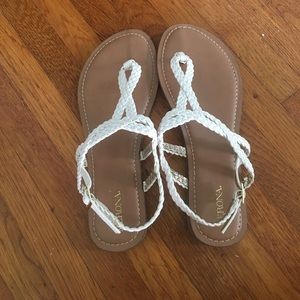 White Strapped Sandals
