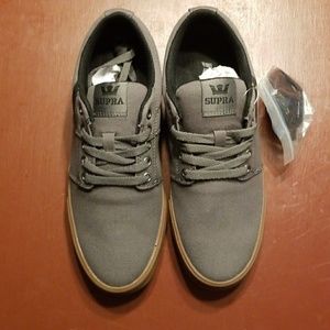 Supra Stacks Grey and Gum Men's 9.5 Women's 11 NWT