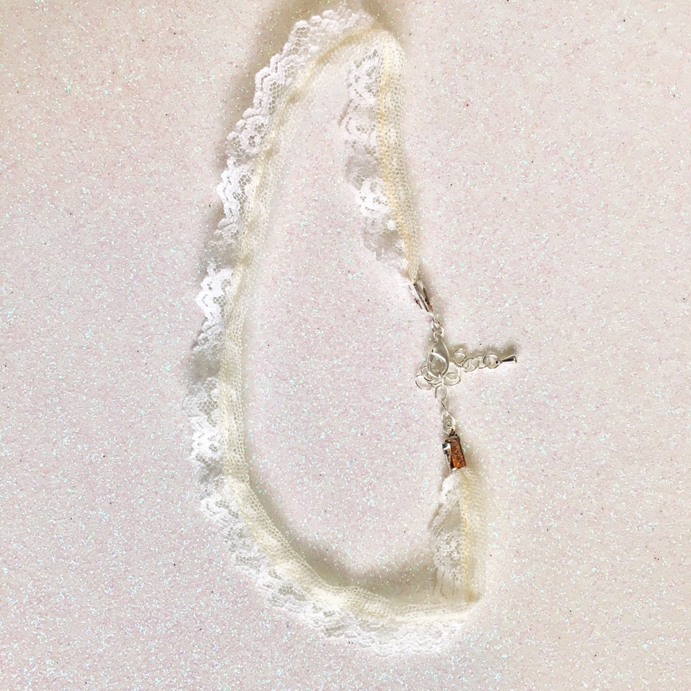 Lace White Choker
