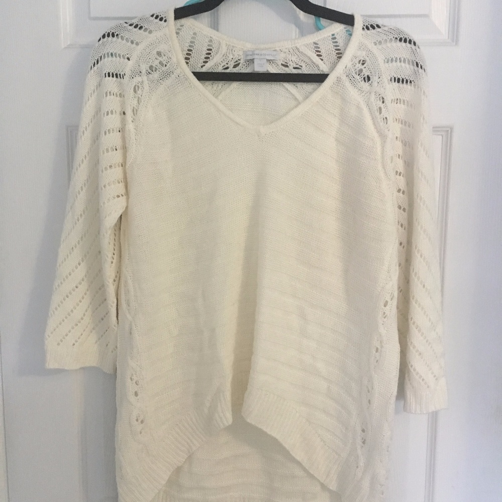 New York and Company White Sweater