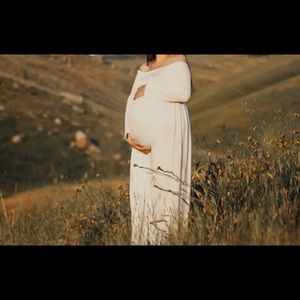 White Maternity dress