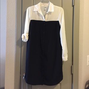 Black buttons down dress
