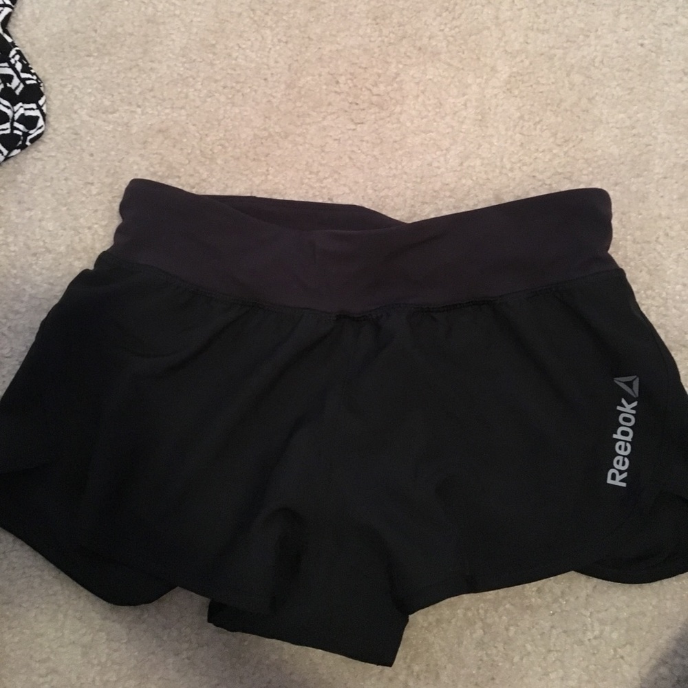 Black reebok shorts