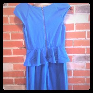 Cobalt blue poplum dress