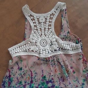 Crocheted Floral Racerback