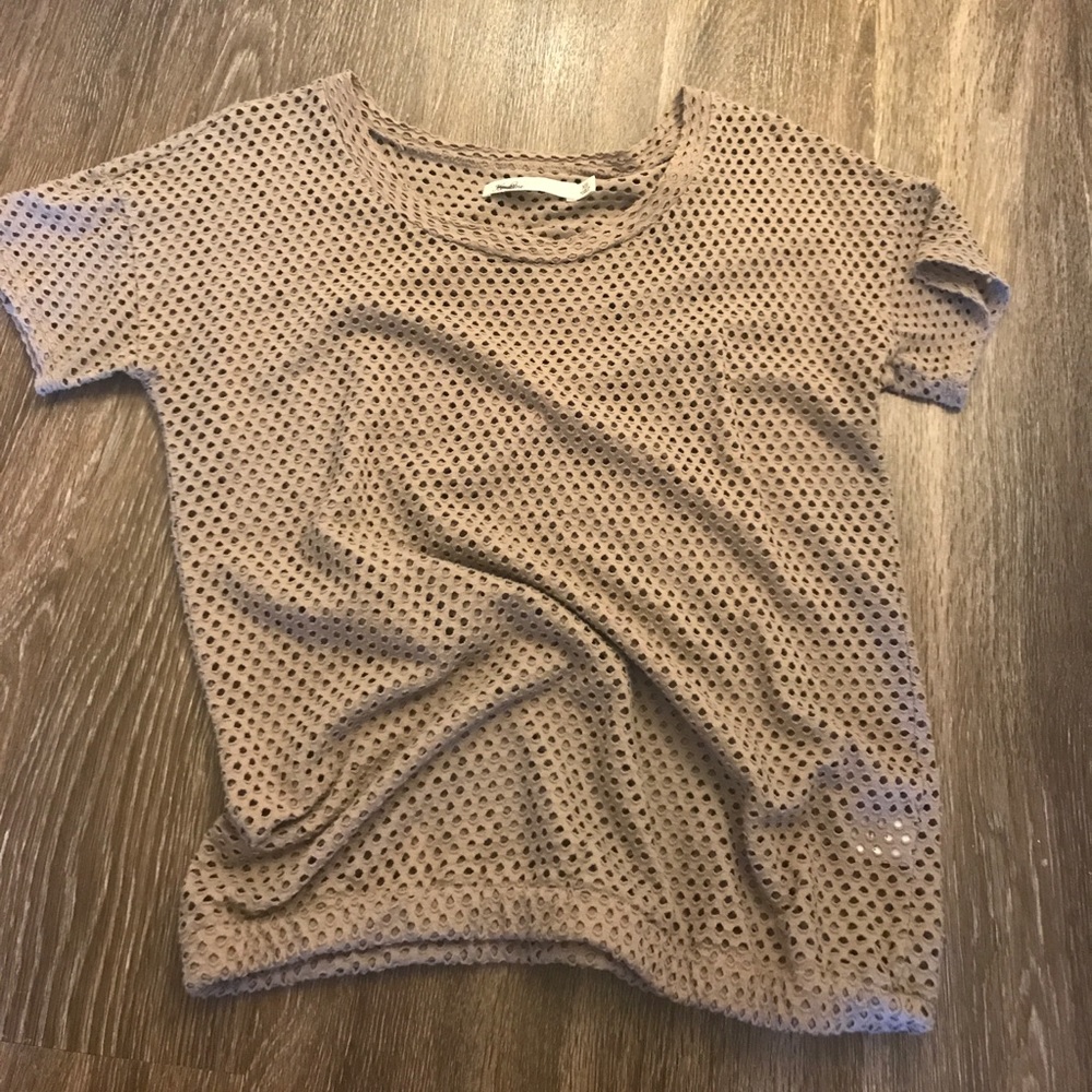 Madewell perforated top
