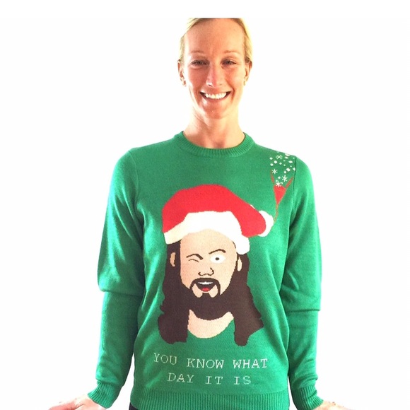 Jesus Christmas Sweater- You know what day it is! - Picture 3 of 3