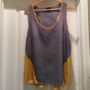 Mossimo mustard yellow and grey tank