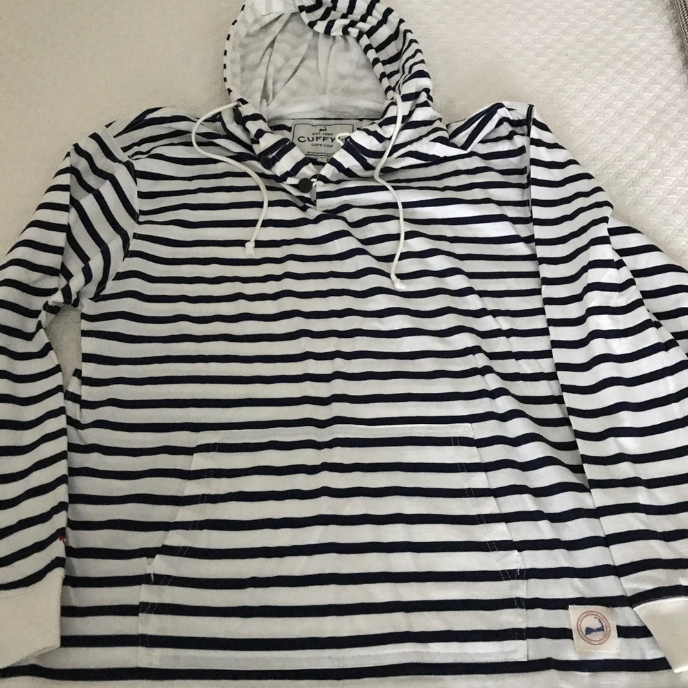 Long Sleeve Sailor Stripe Shirt w/ Hood