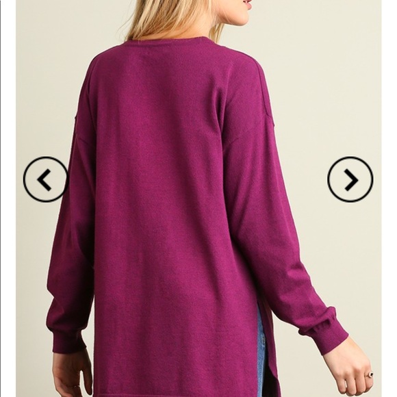 SOLD OUT Magenta x front sweater - Picture 2 of 3