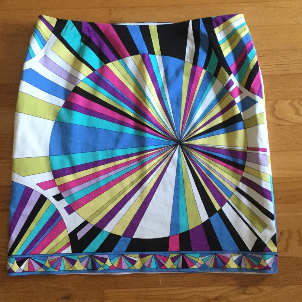 Carlisle colorful lined cotton skirt