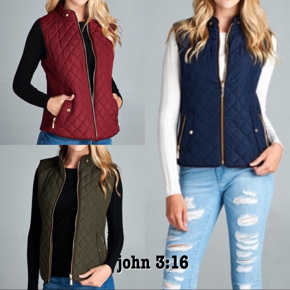 sale✔️Navy Quilted vest - Picture 4 of 4