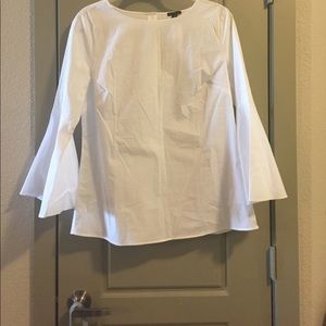 Loft white blouse with buttons in the back