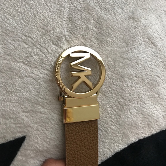 Brown Large Michael Kors leather belt - Picture 3 of 4