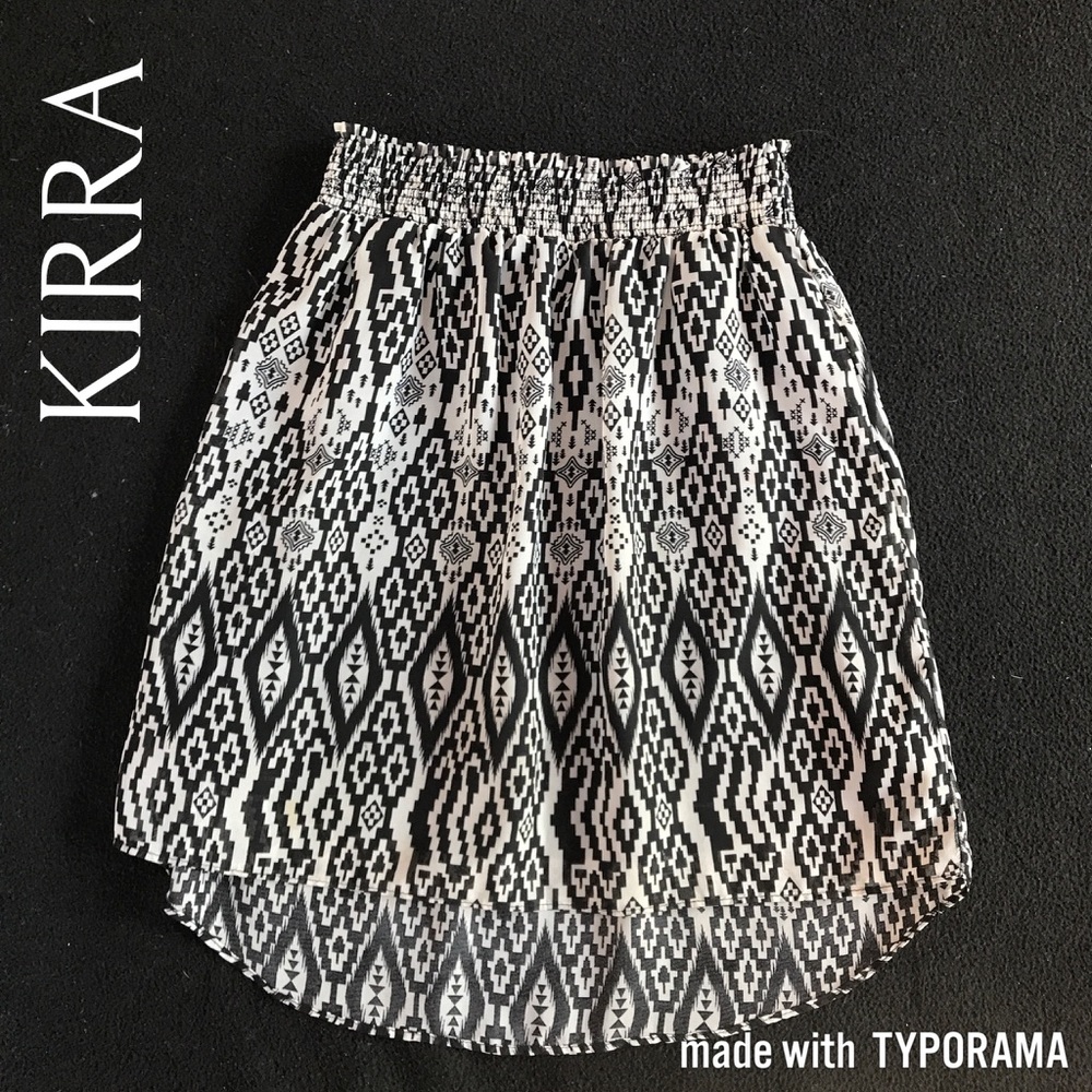 ⭐️Aztec Skirt High-Low Skirt
