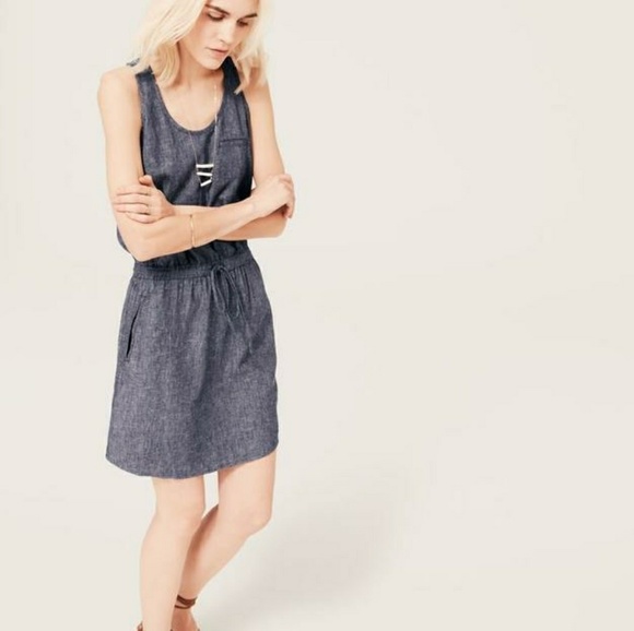 Lou & Grey Chambray Dress - Picture 1 of 6