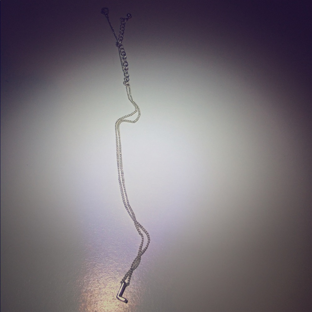 L sterling silver necklace