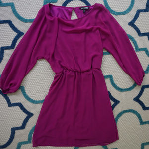 Purple Dolman Sleeve Dress