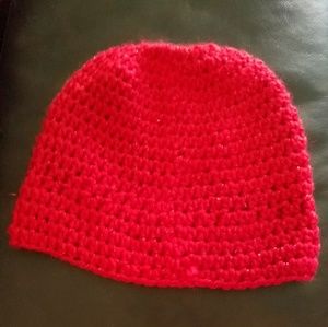 Crochet ponytail beanie