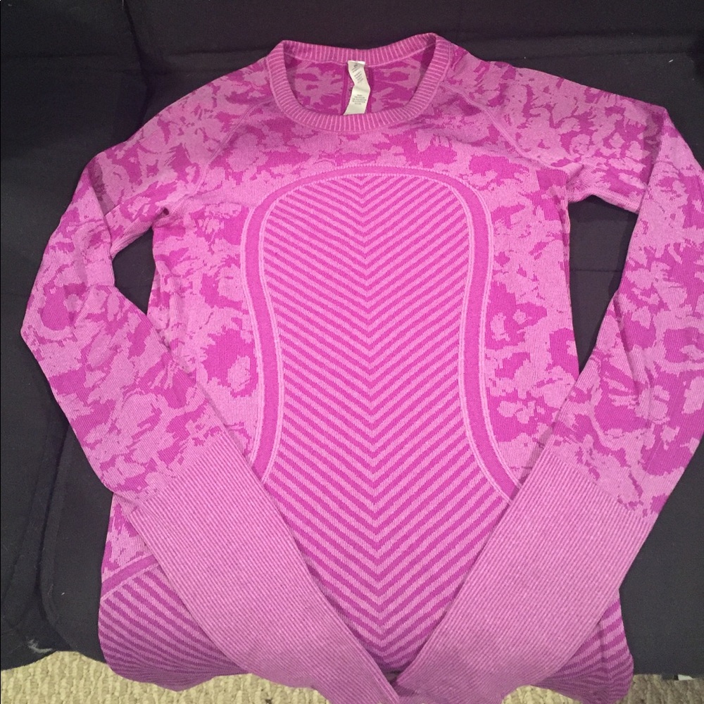 Purple lululemon long sleeve swiftly