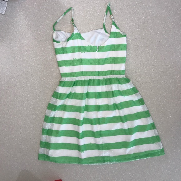 Lilly Pulitzer green and white striped dress - Picture 2 of 3