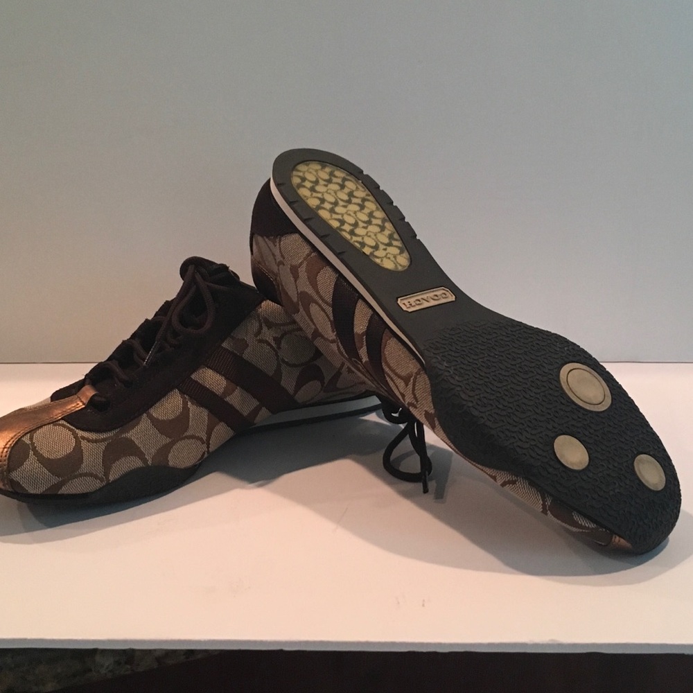 Coach Signature Print Sneakers