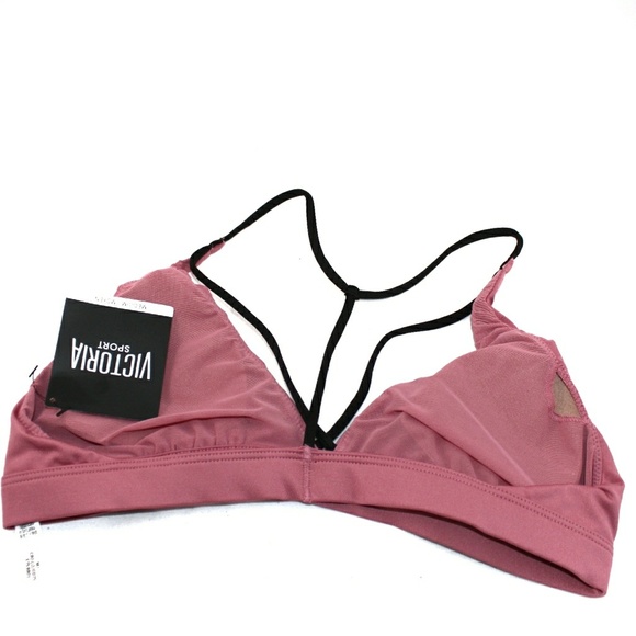 NWT VS Strappy Sport Bralette Begonia - Picture 2 of 2