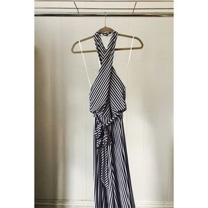 RALPH LAUREN Wide leg Striped Jumpsuit