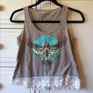 Festival crop top tank