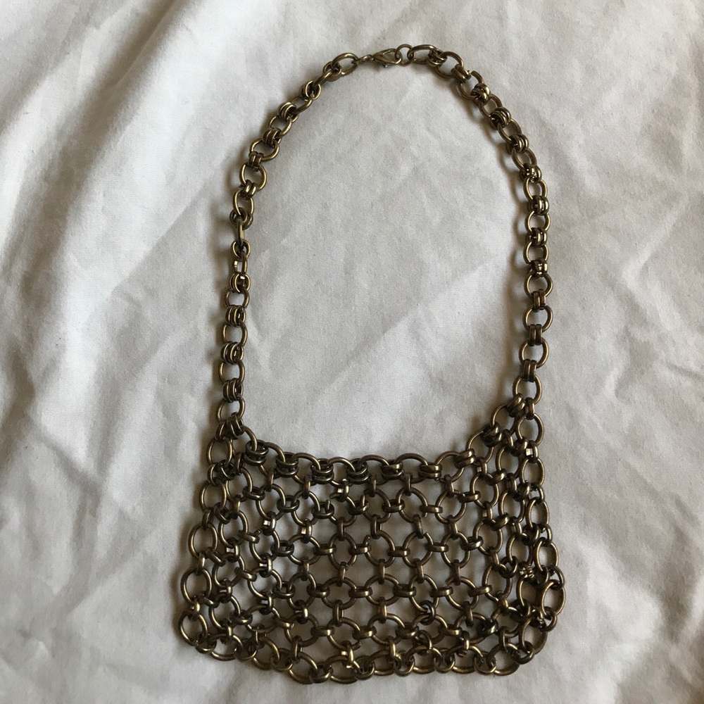 Banana Republic Chainlink Bib Necklace