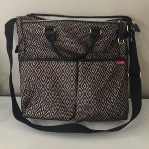 Aztec print skip hop diaper bag