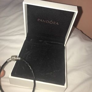 Pandora Black Leather Bracelet