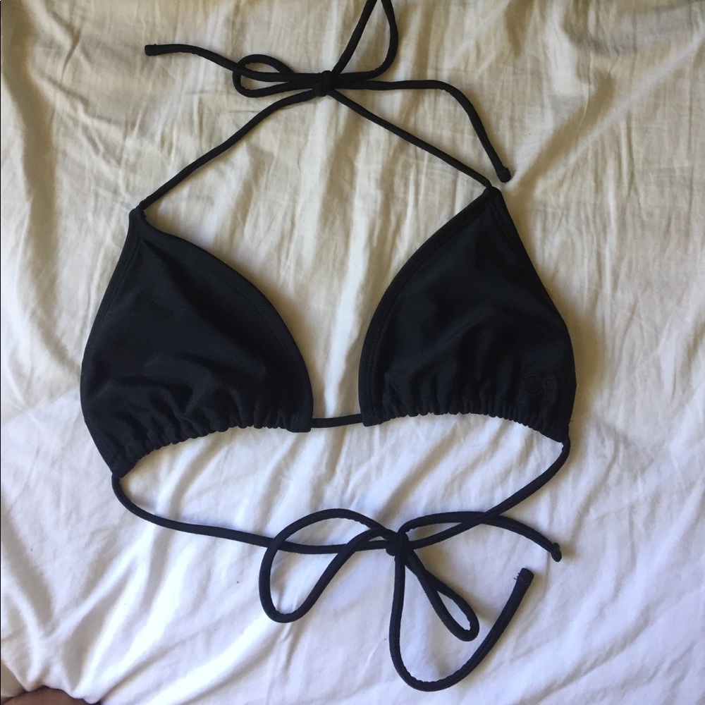 black string bikini top