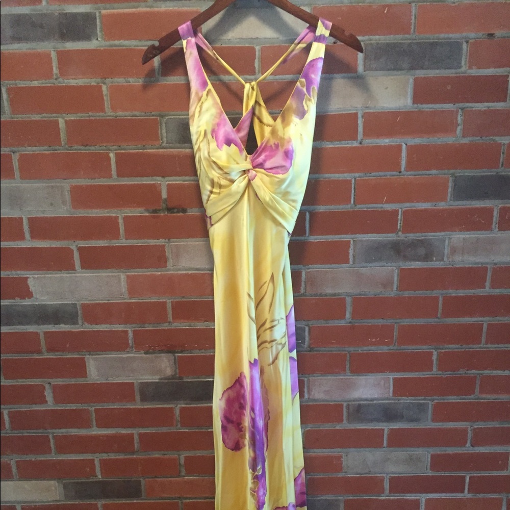 Cache silk floor length gown- Price drop**!