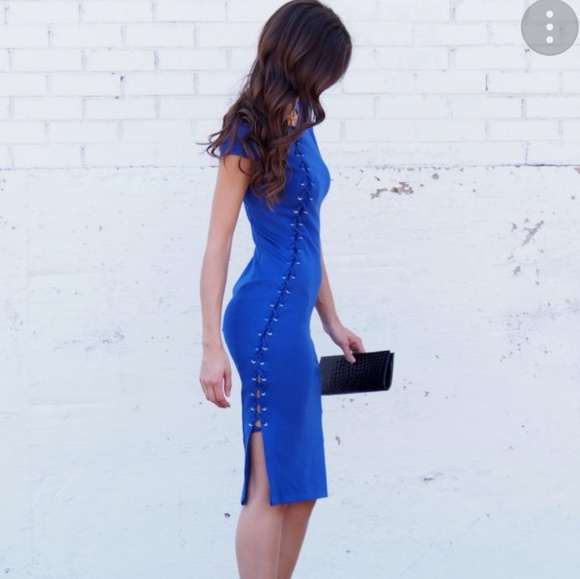 TTYA X LTS LACED PONTE DRESS Sz 4/SMALL tall women - Picture 2 of 8