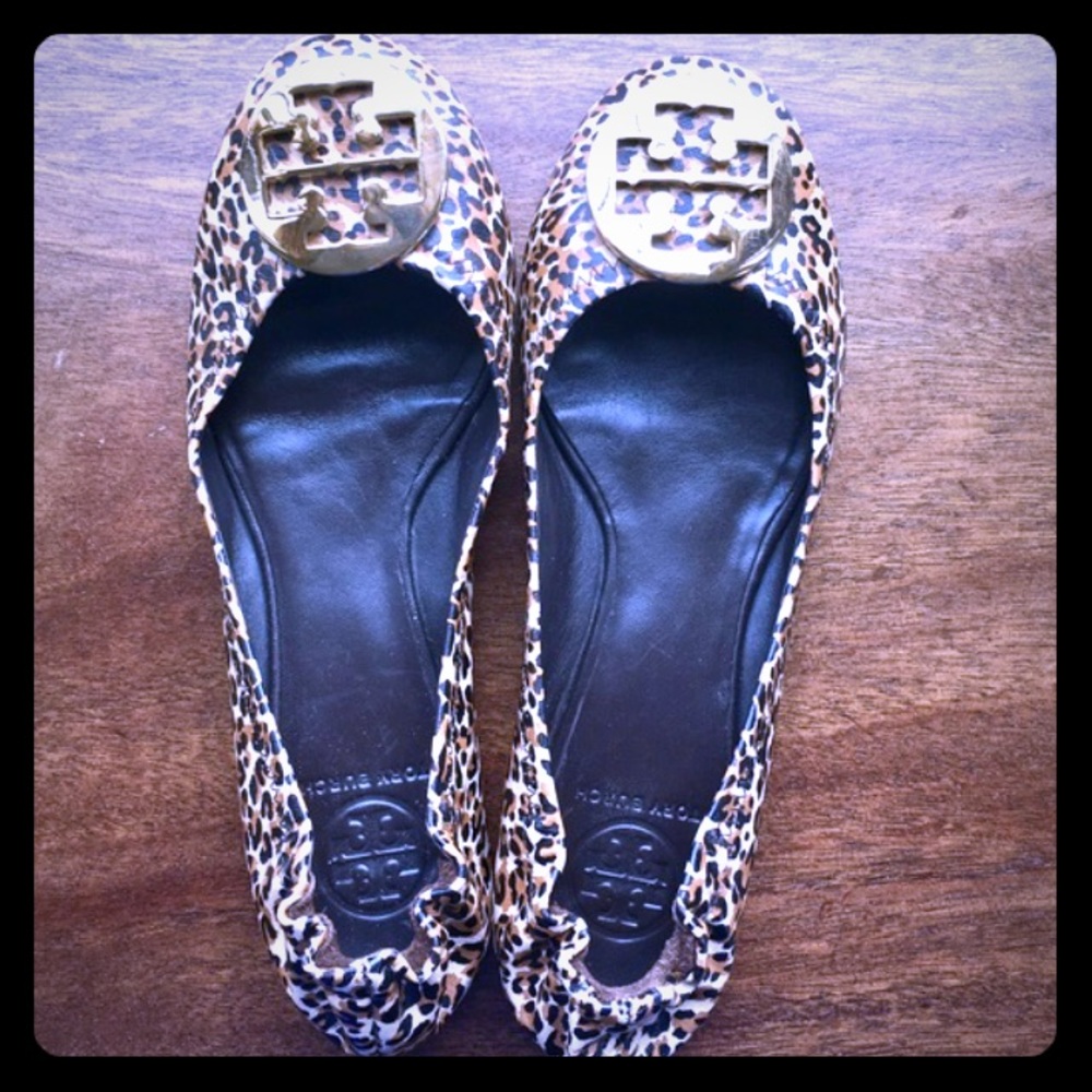 Tory Burch Cheetah Flats 8.5